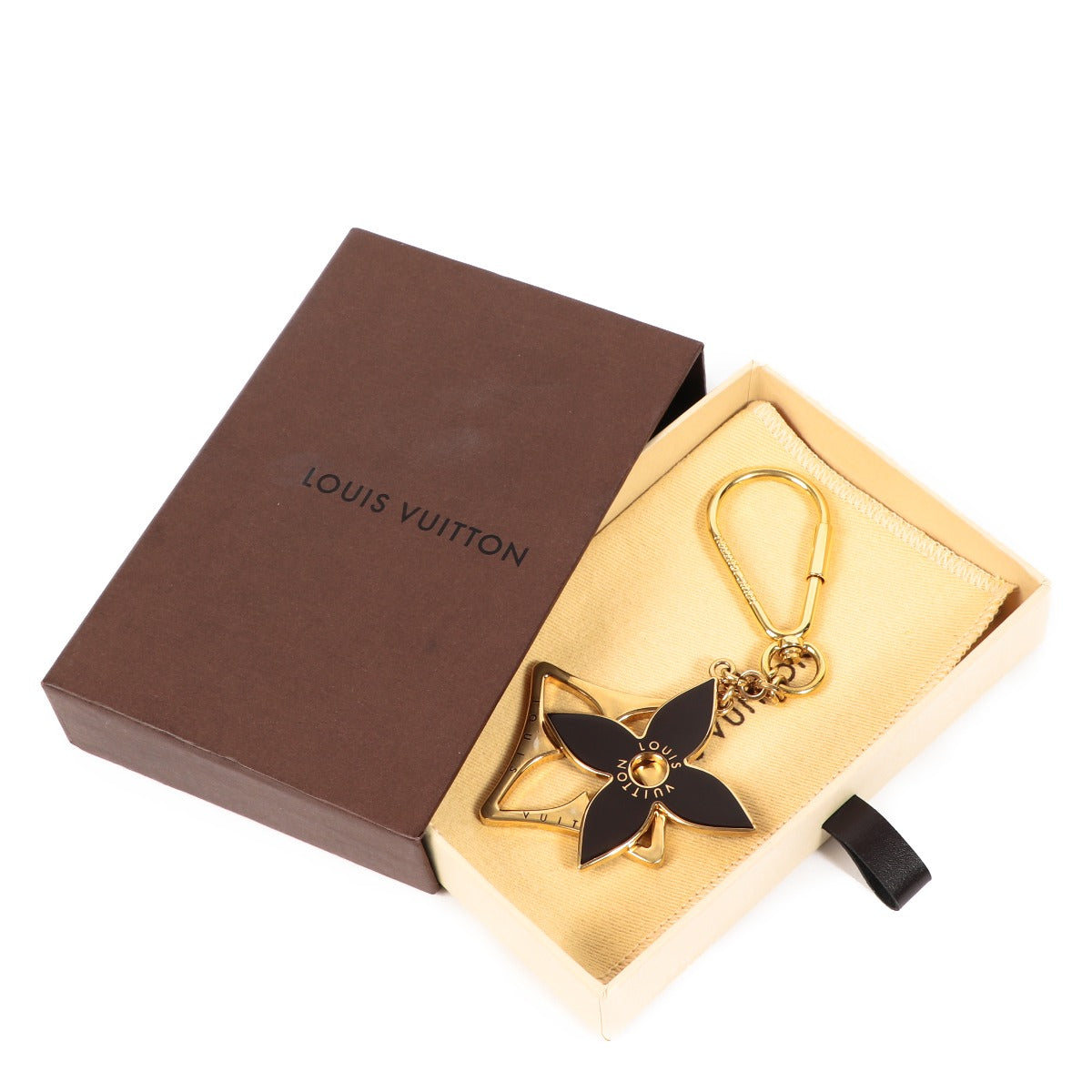 Louis Vuitton Gold Monogram Puzzle Key Chain/Bag Charm