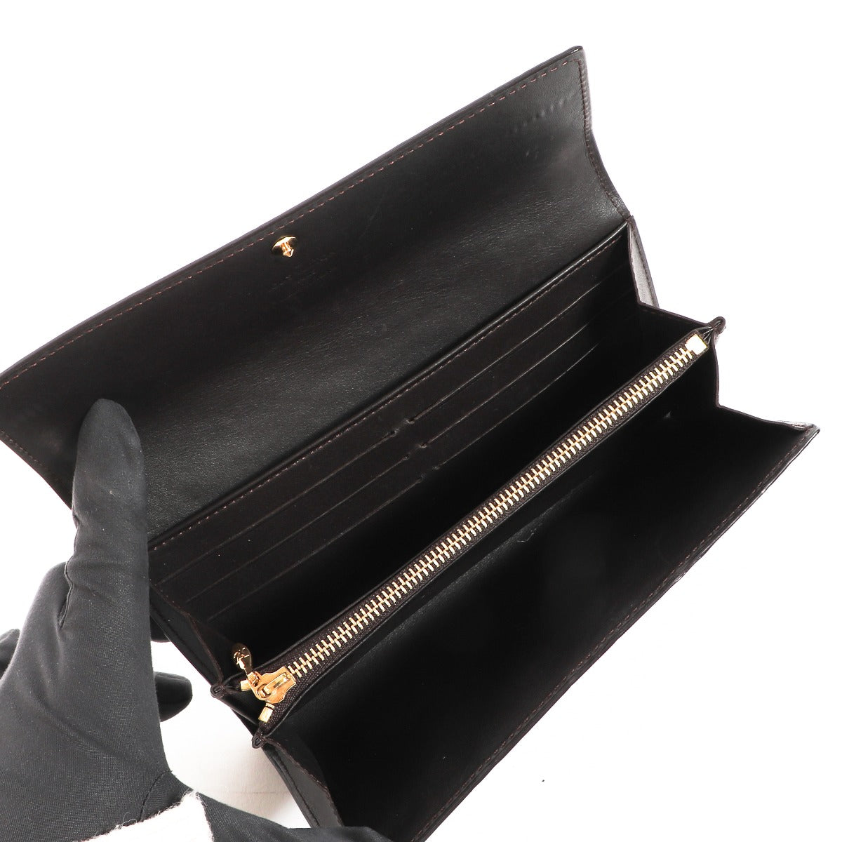 Louis Vuitton Sarah Terre d'Ombre Monogram Vernis Wallet