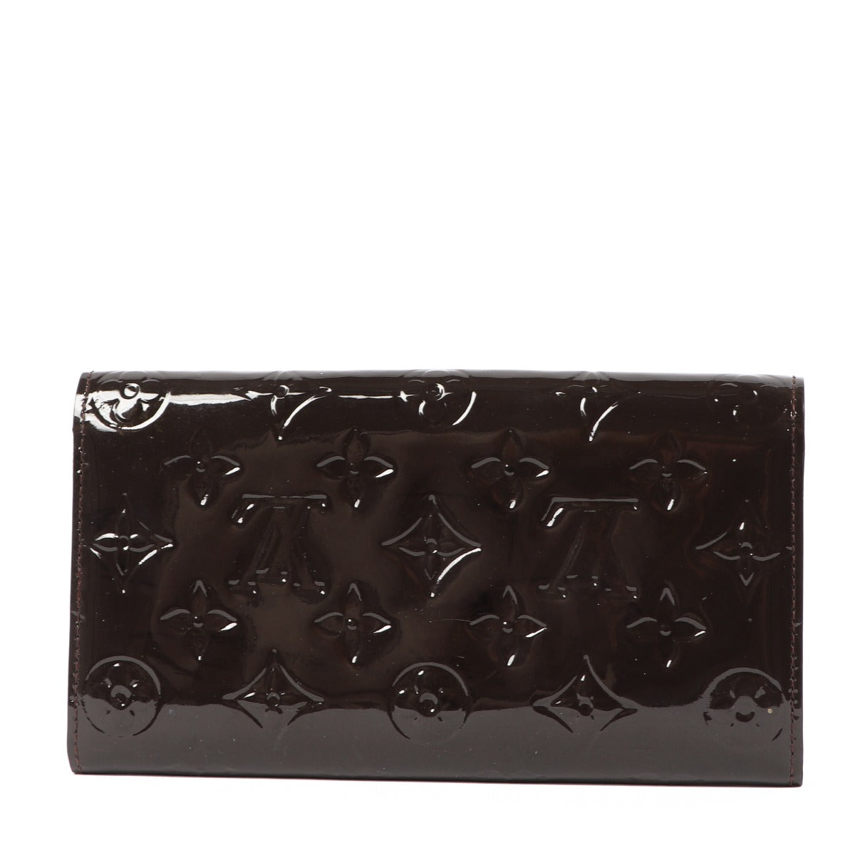 Louis Vuitton Sarah Terre d'Ombre Monogram Vernis Wallet