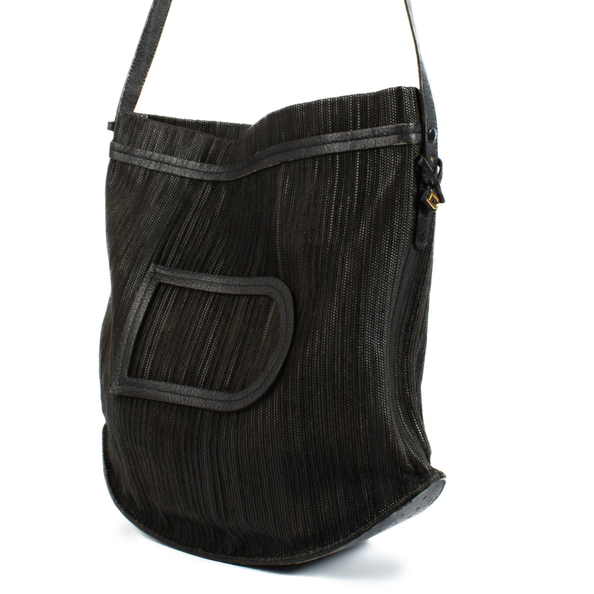 Shop safe online at Labellov in Antwerp, Brussels and Knokke this 100% authentic second hand Delvaux Black Toile de Cuir Pin Vintage Bag