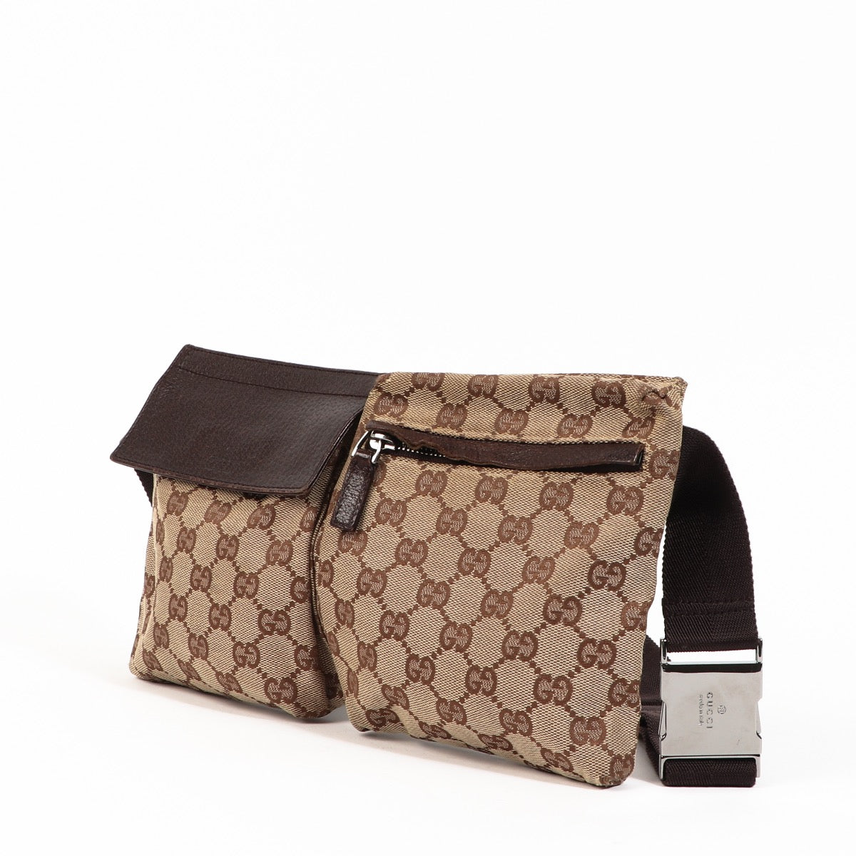 Buy an authentic second hand Gucci GG Web Canvas Belt Bag in very good condition at Labellov.com