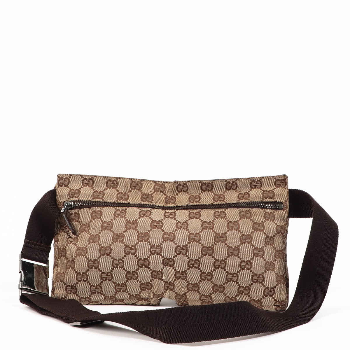 Buy an authentic second hand Gucci GG Web Canvas Belt Bag in very good condition at Labellov.com