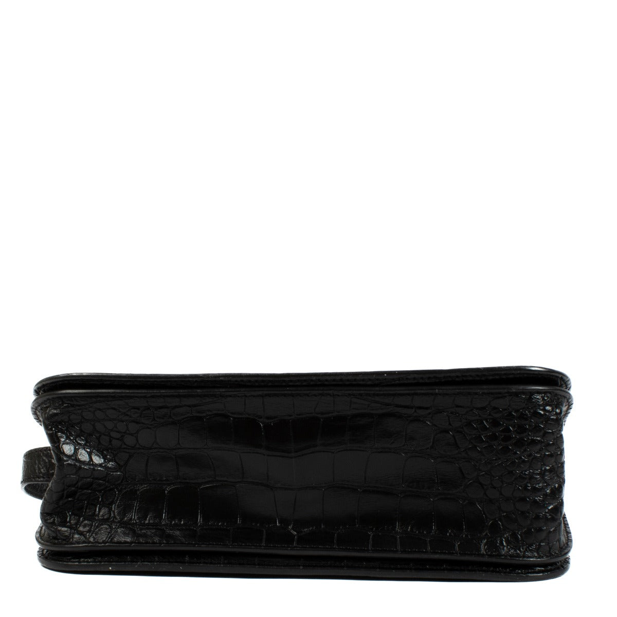 Balenciaga Zwarte Croco-Embossed Leren Gossip S Tas