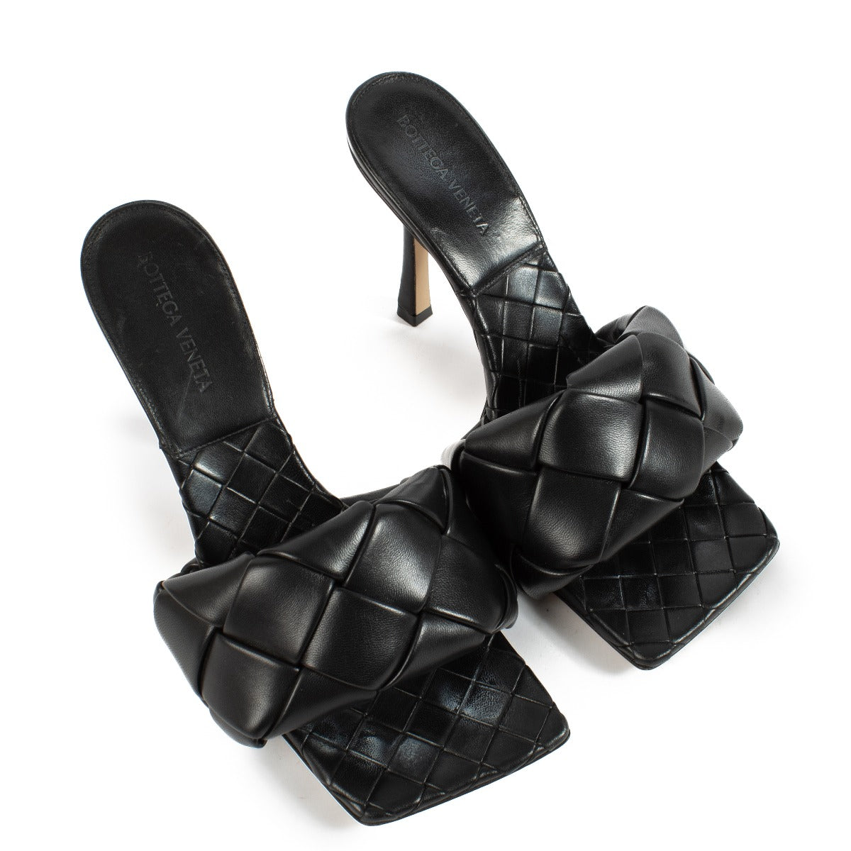 Bottega Veneta Black Lido Heels