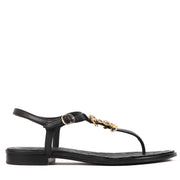 Chanel Black Crystal CC Sandals