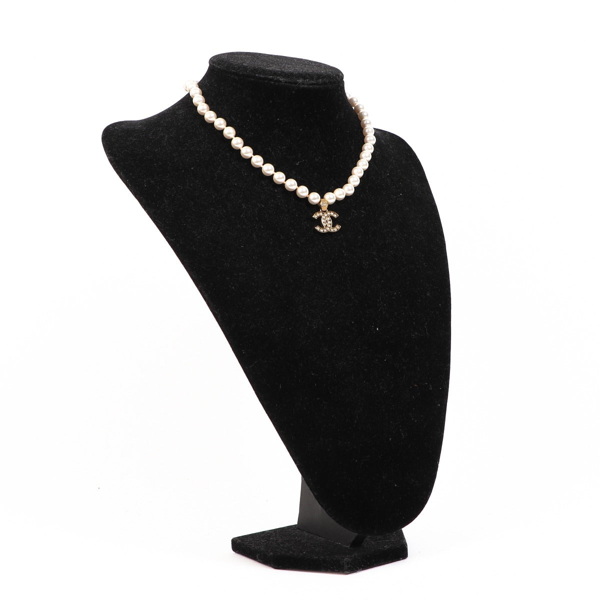 Chanel 21C Pearl Crystal CC Necklace