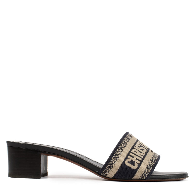shop 100% authentic second hand Christian Dior Blue Dway Mule Sandals - Size 39 on Labellov.com