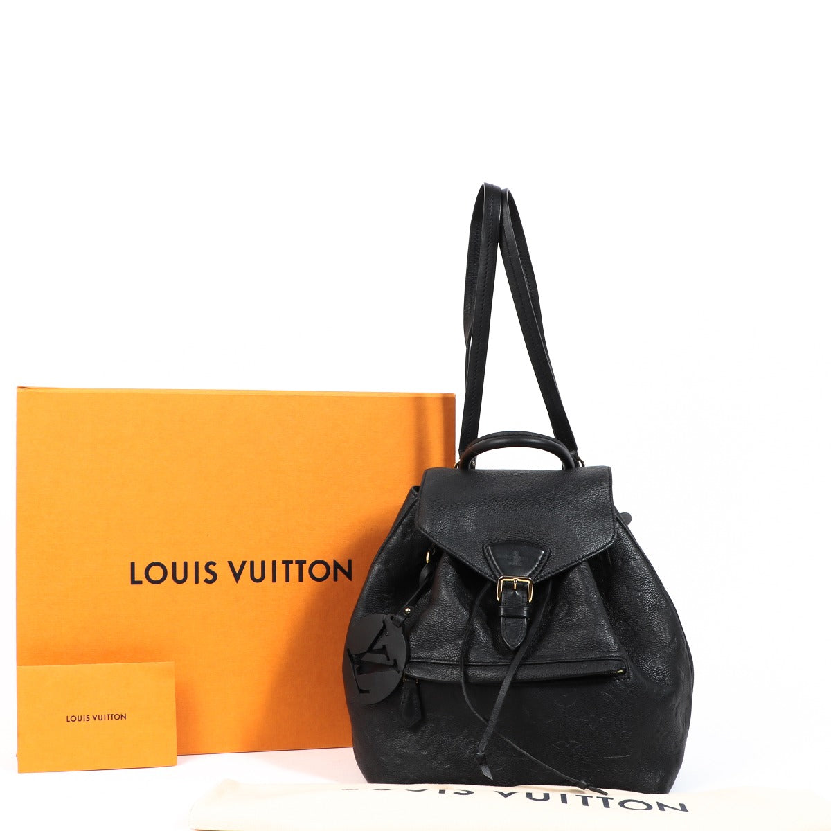 Louis Vuitton Montsouris Black Monogram Empreinte Backpack