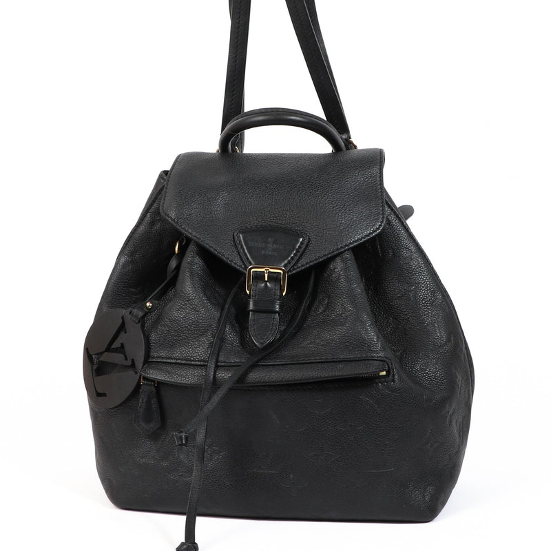 Louis Vuitton Montsouris Black Monogram Empreinte Backpack
