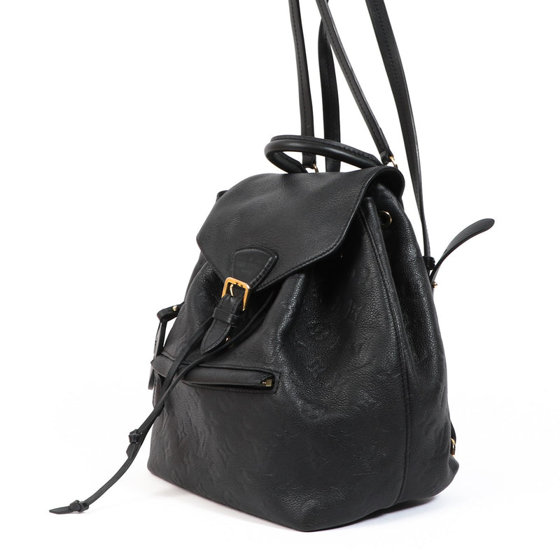 Louis Vuitton Montsouris Black Monogram Empreinte Backpack
