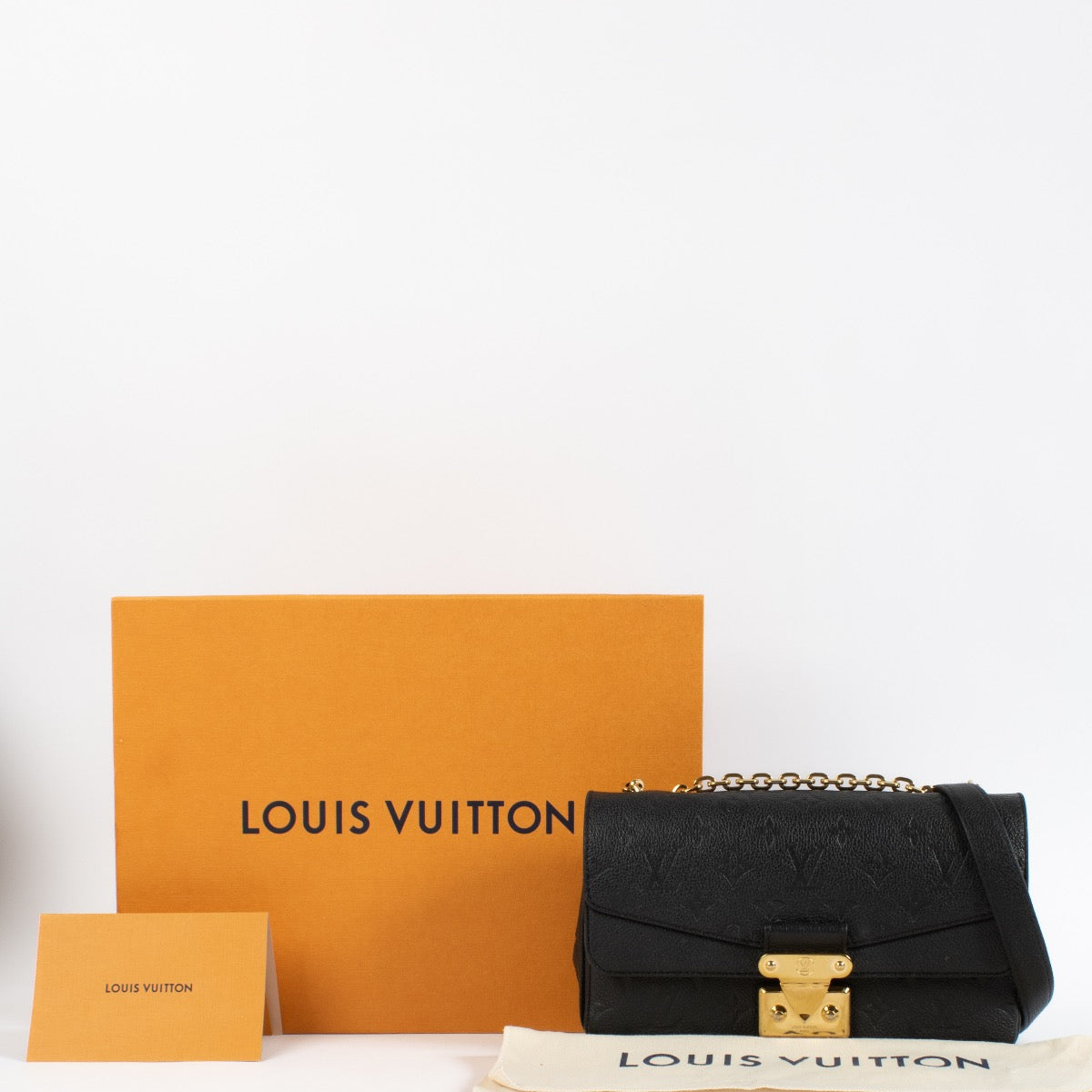 shop 100% authentic second hand Louis Vuitton Black Monogram Empreinte Marceau NM on Labellov.com
