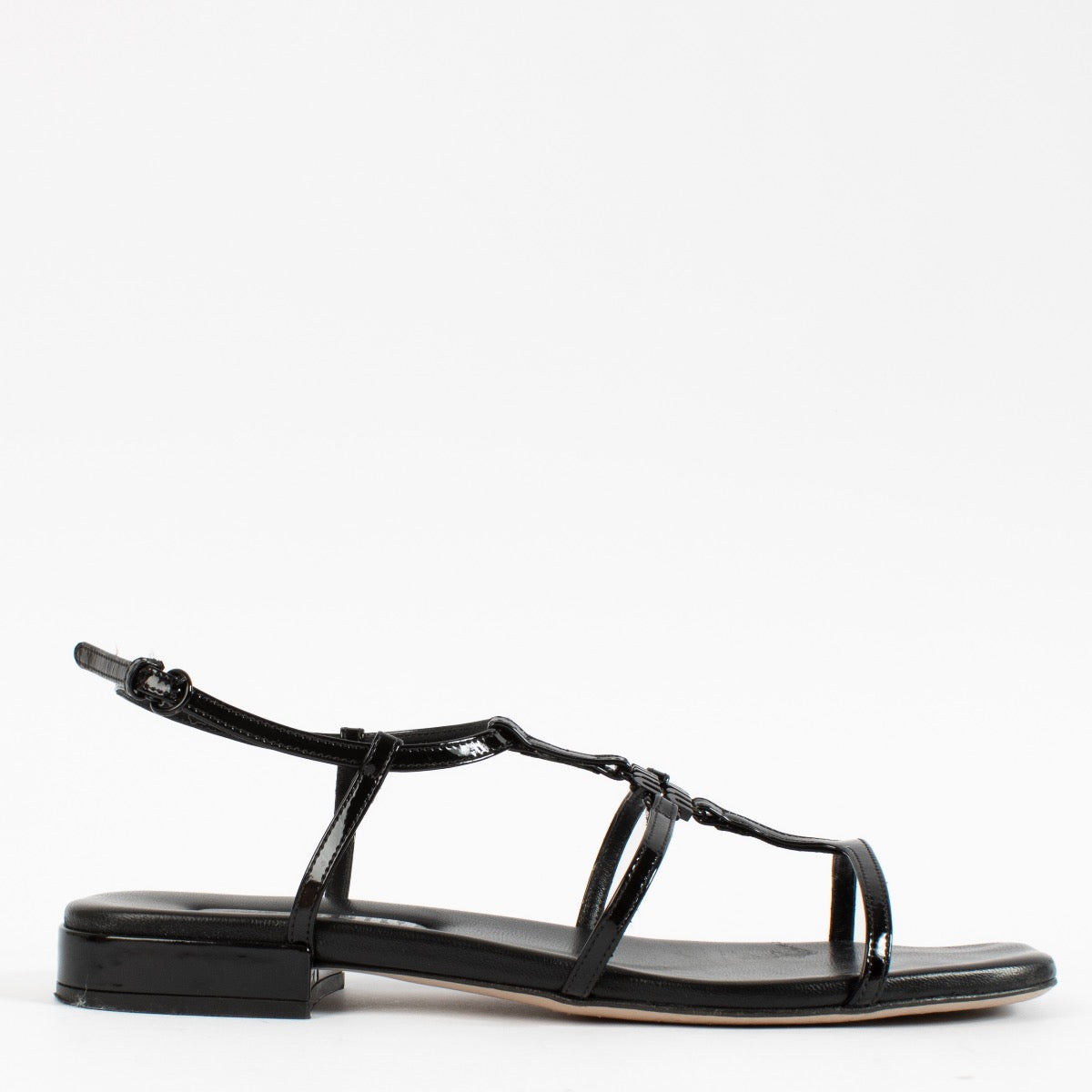 shop 100% authentic second hand Miu Miu Black Logo Sandals - Size 39 on Labellov.com