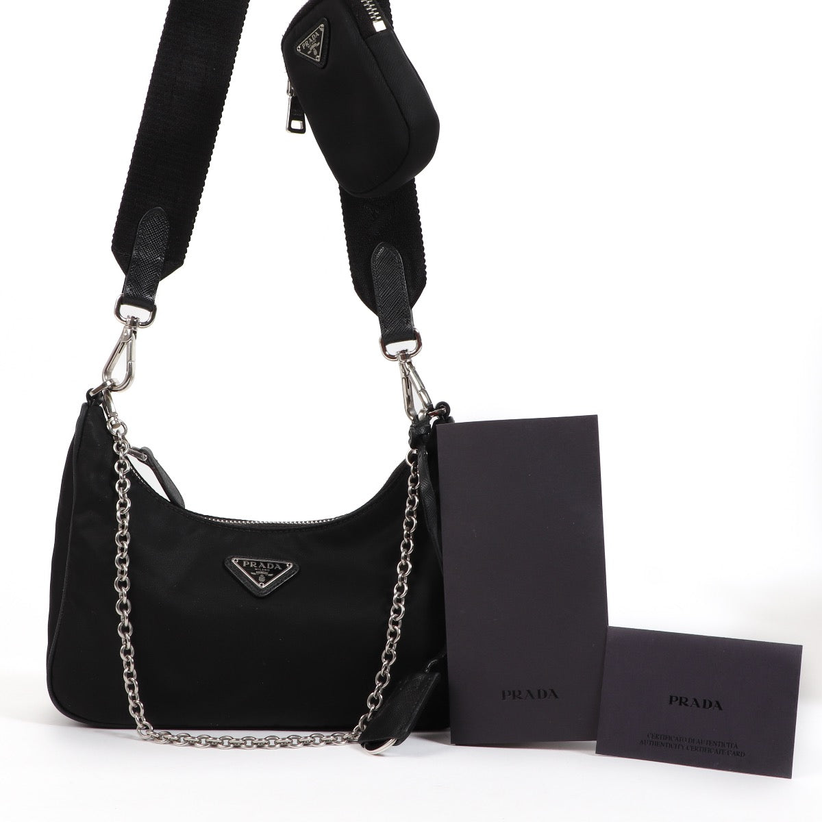 Shop an authentic pre-loved Prada Black Re-Nylon Re-Edition 2005 Crossbody on Labellov.com