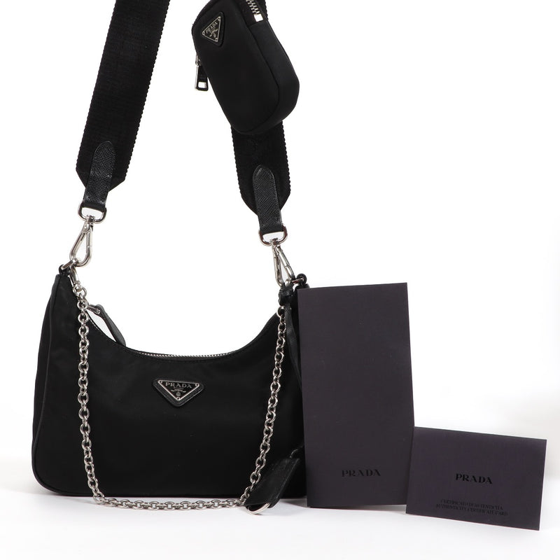 Shop an authentic pre-loved Prada Black Re-Nylon Re-Edition 2005 Crossbody on Labellov.com