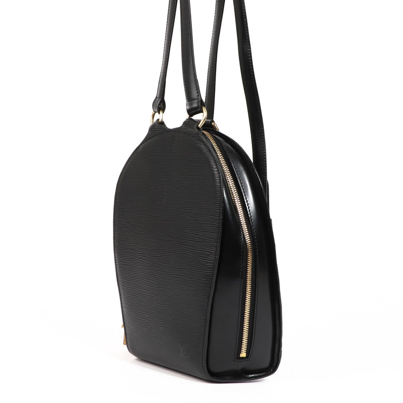 Louis Vuitton Mabillon Black Epi Leather Backpack