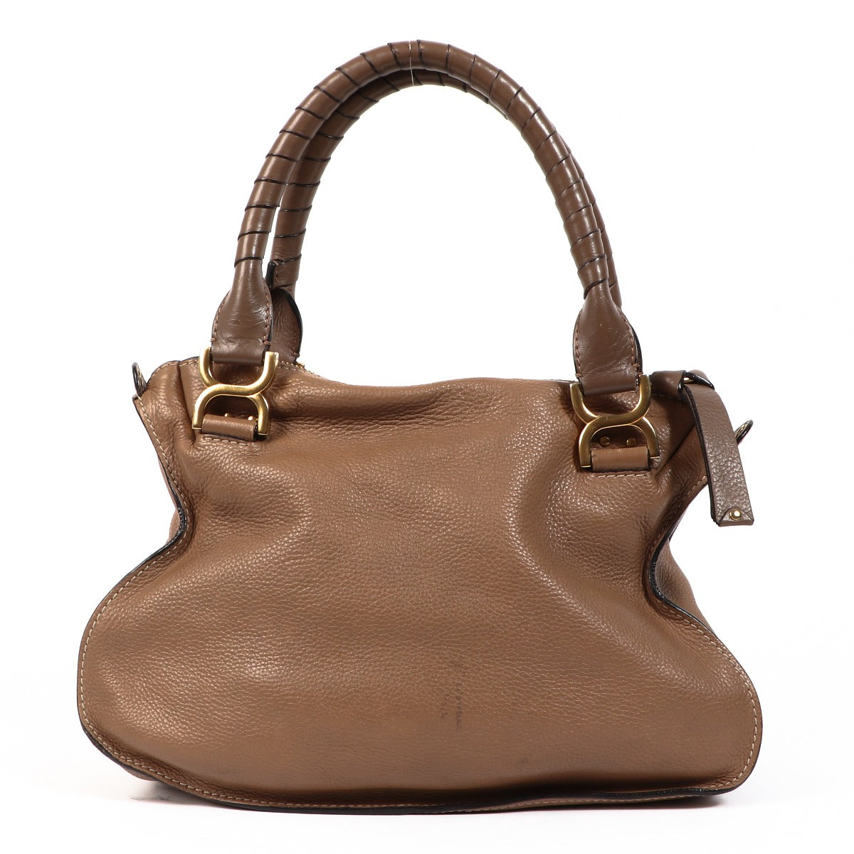 Chloé Tan Marcie Studded Double Carry Bag