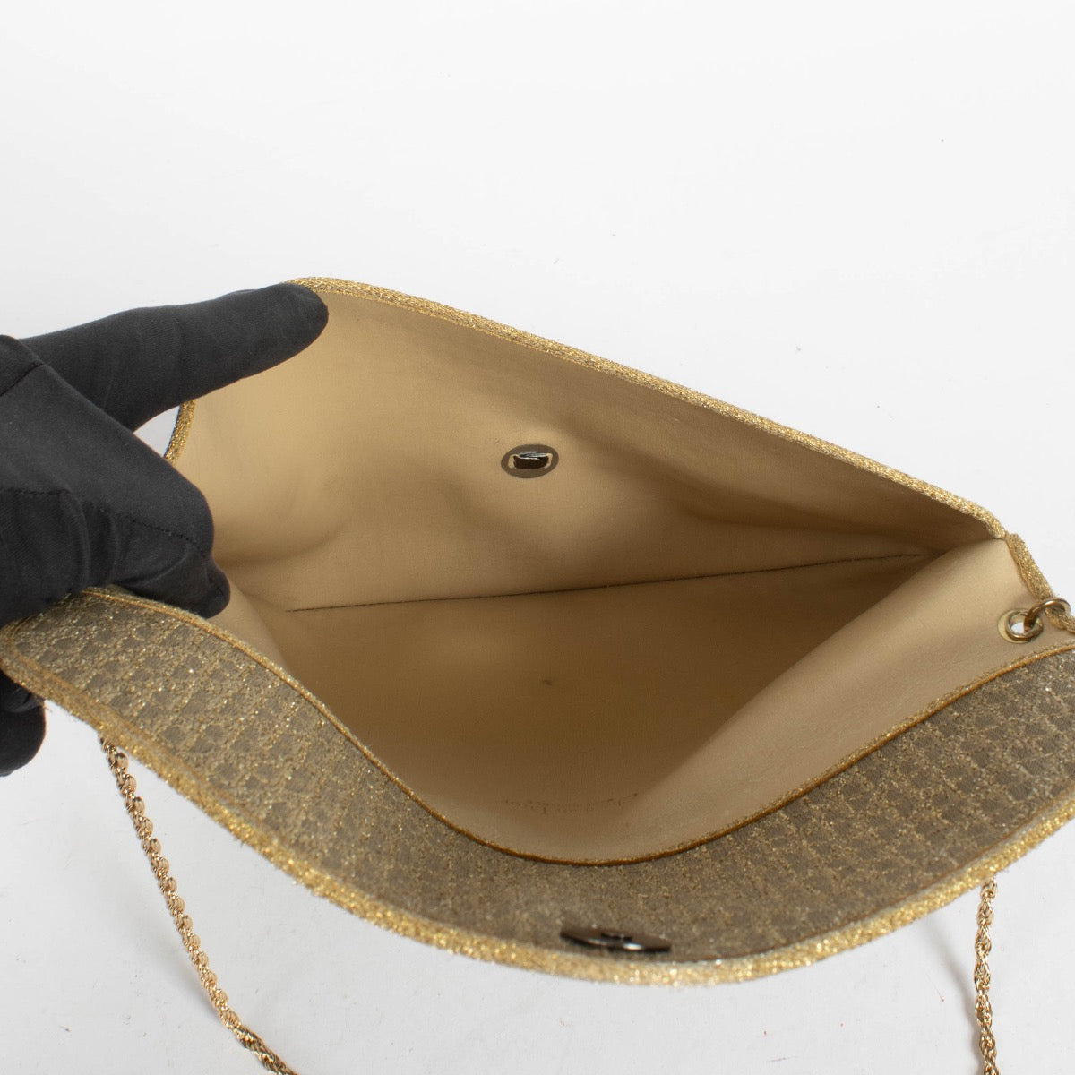 Shop the authentic pre-loved Christian Dior Gold Oblique Vintage Clutch on Labellov.com