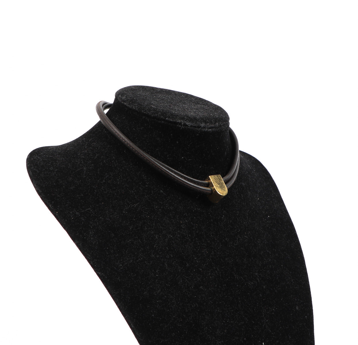 Collier Delvaux De'Bloc Café Doré Or