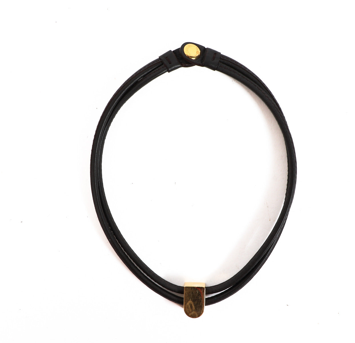 Collier Delvaux De'Bloc Café Doré Or