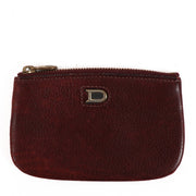 Delvaux Burgundy Card Pouch