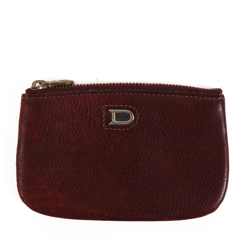 Delvaux Burgundy Card Pouch