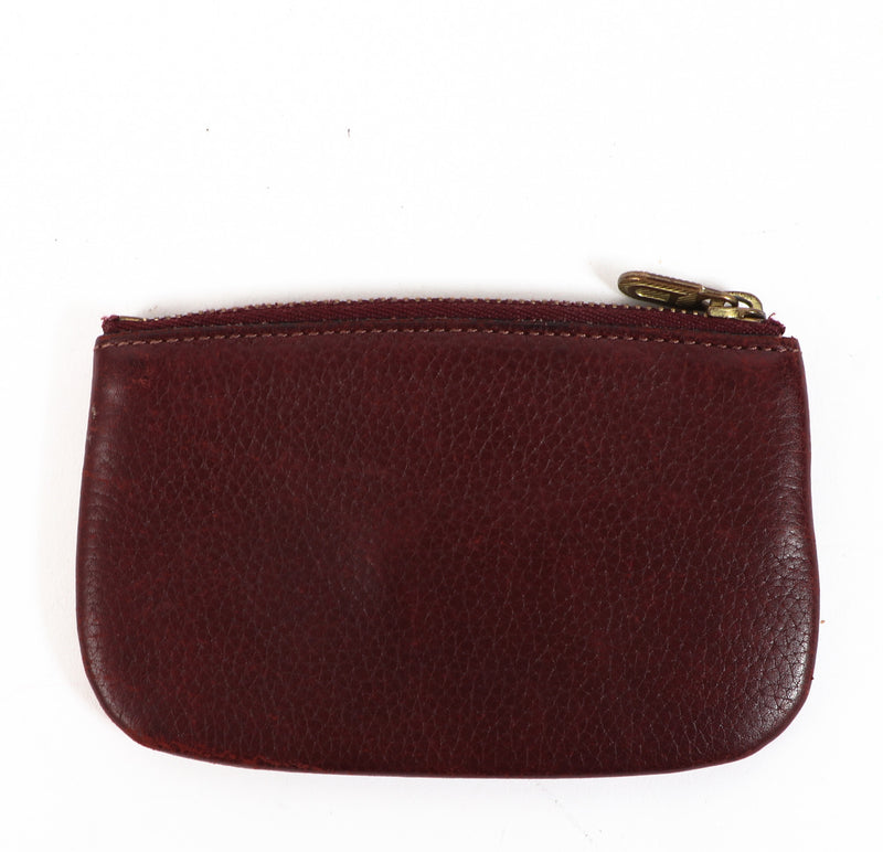 Delvaux Burgundy Card Pouch
