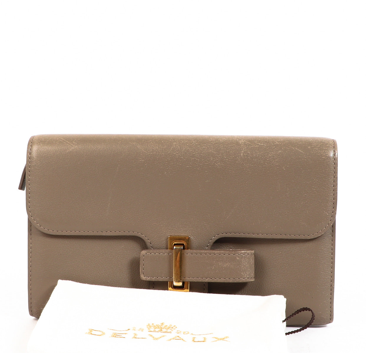 Portefeuille Delvaux Simplissime Taupe