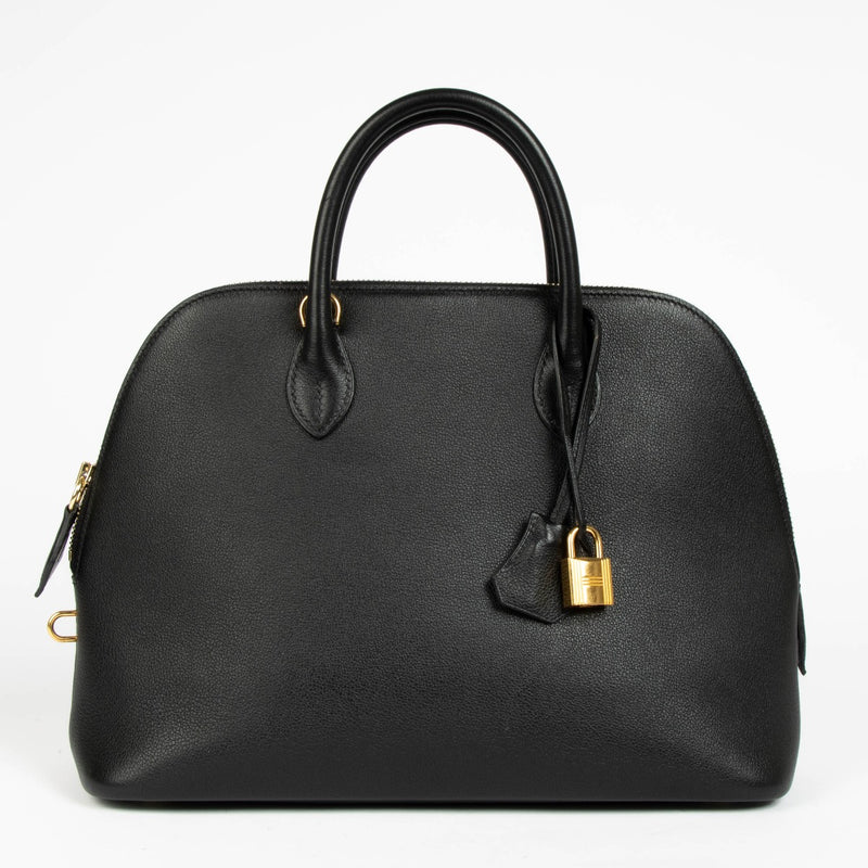 Hermès Bolide 1923 30 Zwart Evercolor GHW