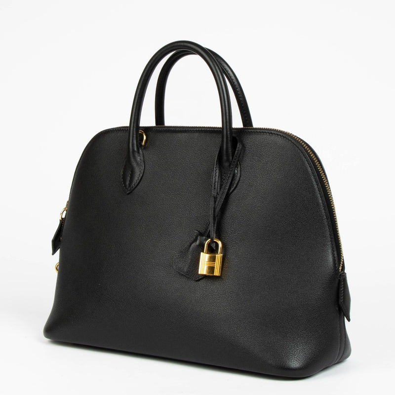 Hermès Bolide 1923 30 Zwart Evercolor GHW
