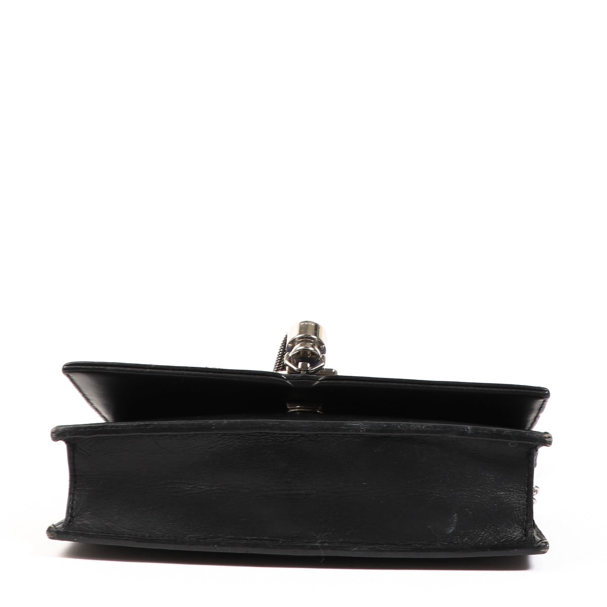 Portefeuille chaîne Saint Laurent Kate Patchwork avec pompon