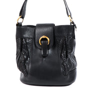 Delvaux Black Toile de Cuir Bag