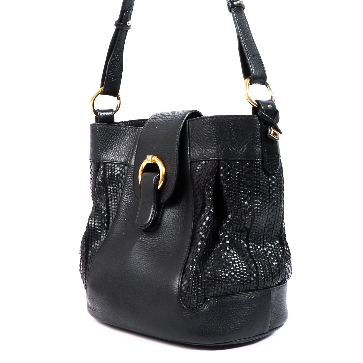 Delvaux Black Toile de Cuir Bag