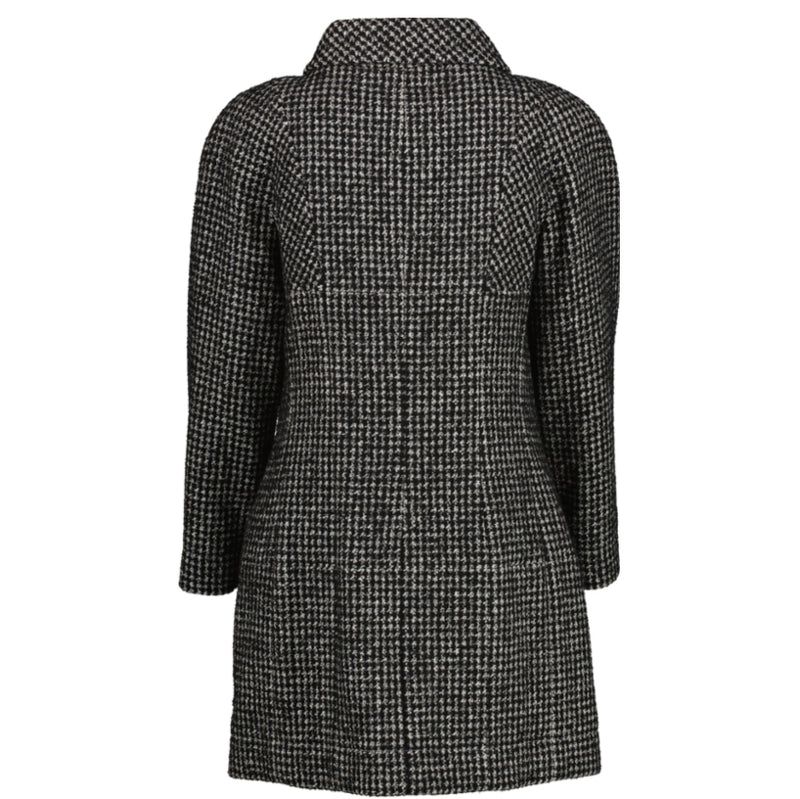 Shop an authentic second hand Chanel 2014 Black and White Tweed Long Jacket on Labellov.com