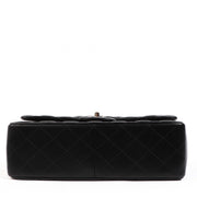 Chanel Black Lambskin Large Classic Flap Bag