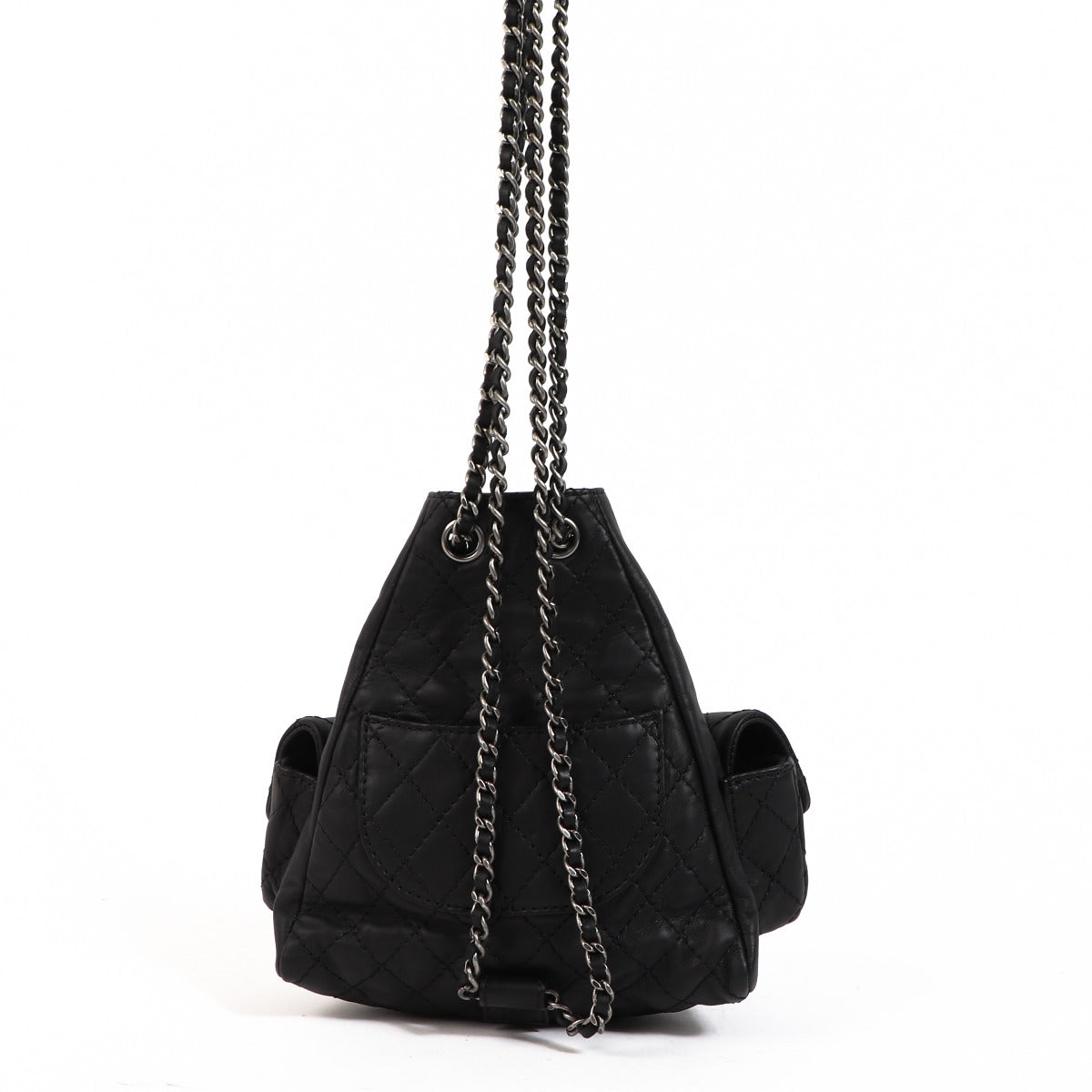 Mini sac à dos en cuir noir Chanel