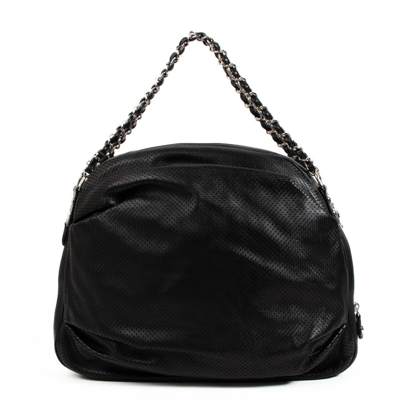 Chanel Perforated Lambskin Baseball Spirit Ligne Bag