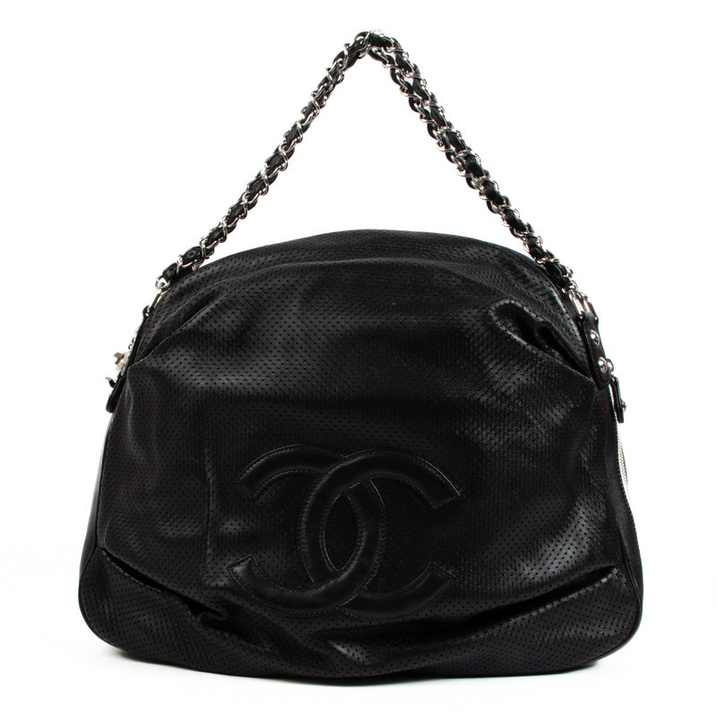 Chanel Perforated Lambskin Baseball Spirit Ligne Bag