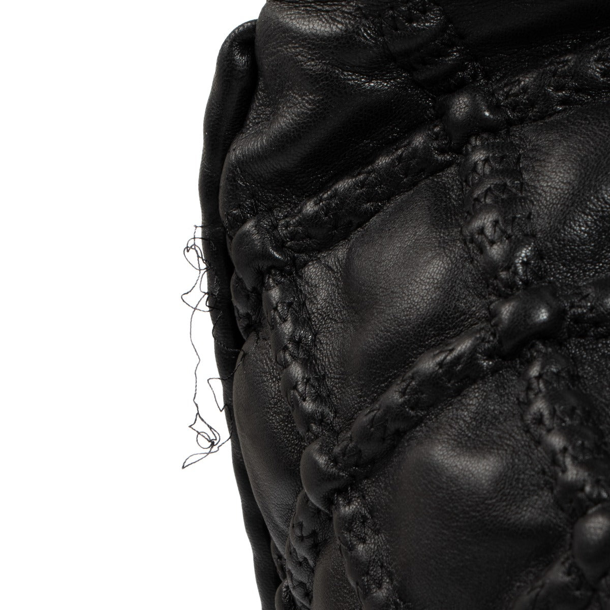Chanel Black Lambskin Hidden Chain Hobo Bag