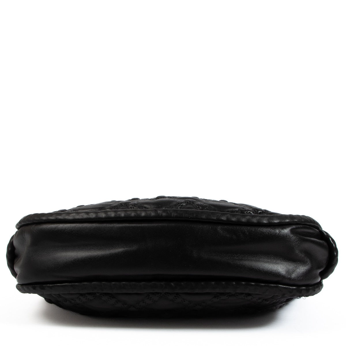 Chanel Black Lambskin Hidden Chain Hobo Bag
