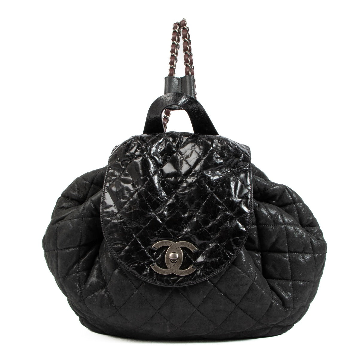 Chanel In The Mix Quilted Shimmer Calfskin Backpack