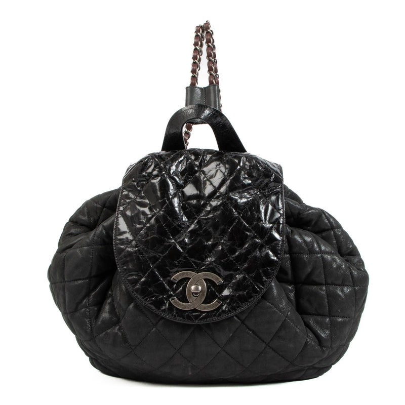 Chanel In The Mix Quilted Shimmer Calfskin Backpack