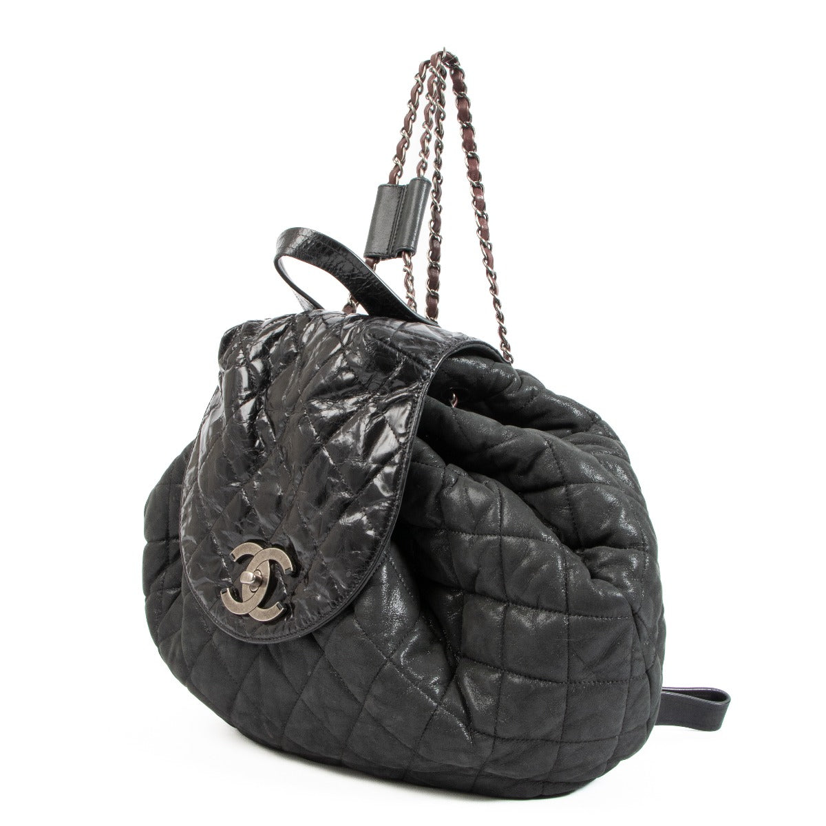 Chanel In The Mix Quilted Shimmer Calfskin Backpack