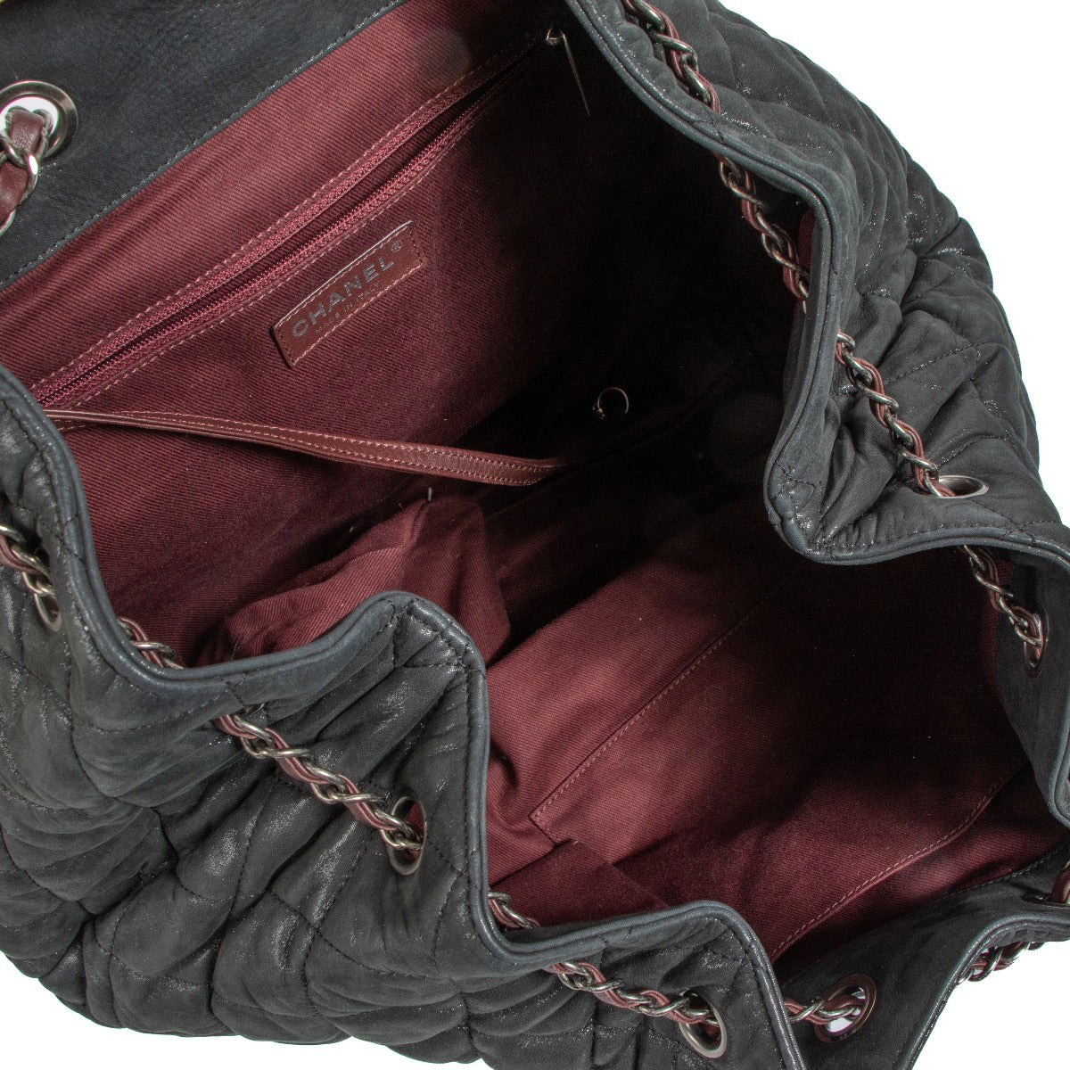 Sac à dos Chanel In The Mix en veau scintillant matelassé