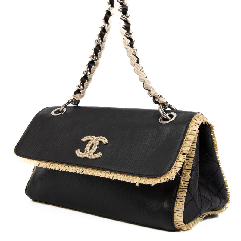 Shop an authentic second hand Chanel Black Leather Flap Bag on Labellov.com