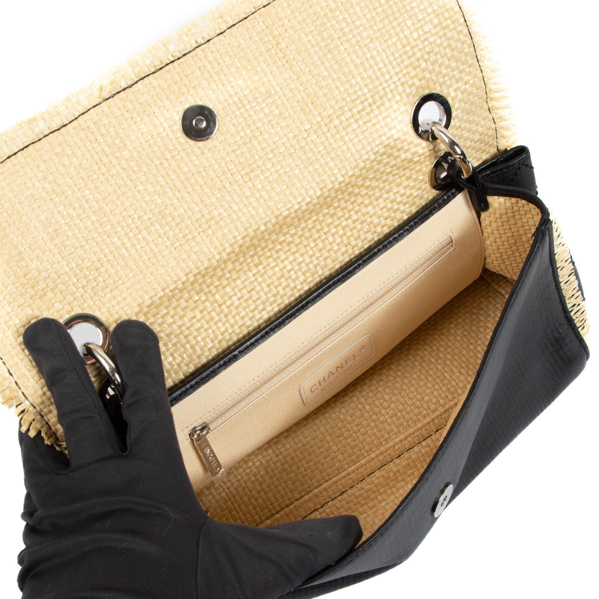 Shop an authentic second hand Chanel Black Leather Flap Bag on Labellov.com