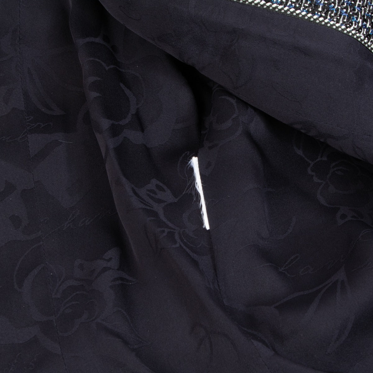 Chanel Blue Shimmer Cotton Tweed Jacket