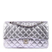 Chanel Metallic Purple Classic Flap Bag
