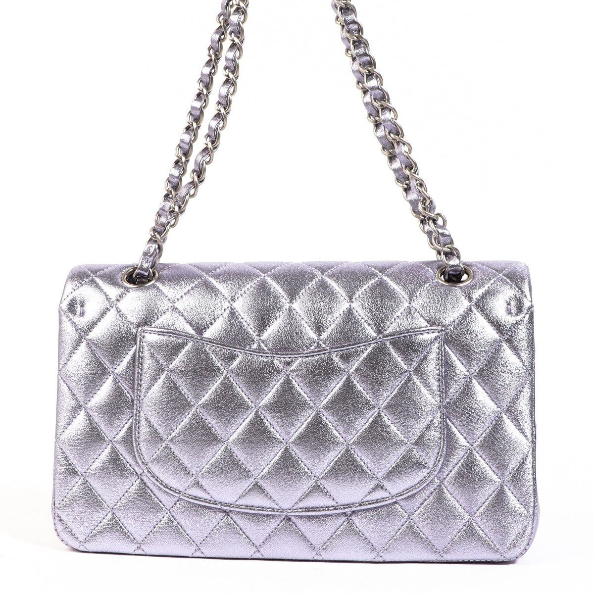 Chanel Metallic Purple Classic Flap Bag