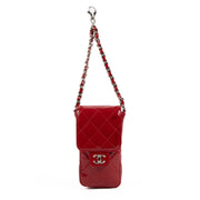 Shop an authentic second hand Chanel Red Patent Phone Holder on Labellov.com