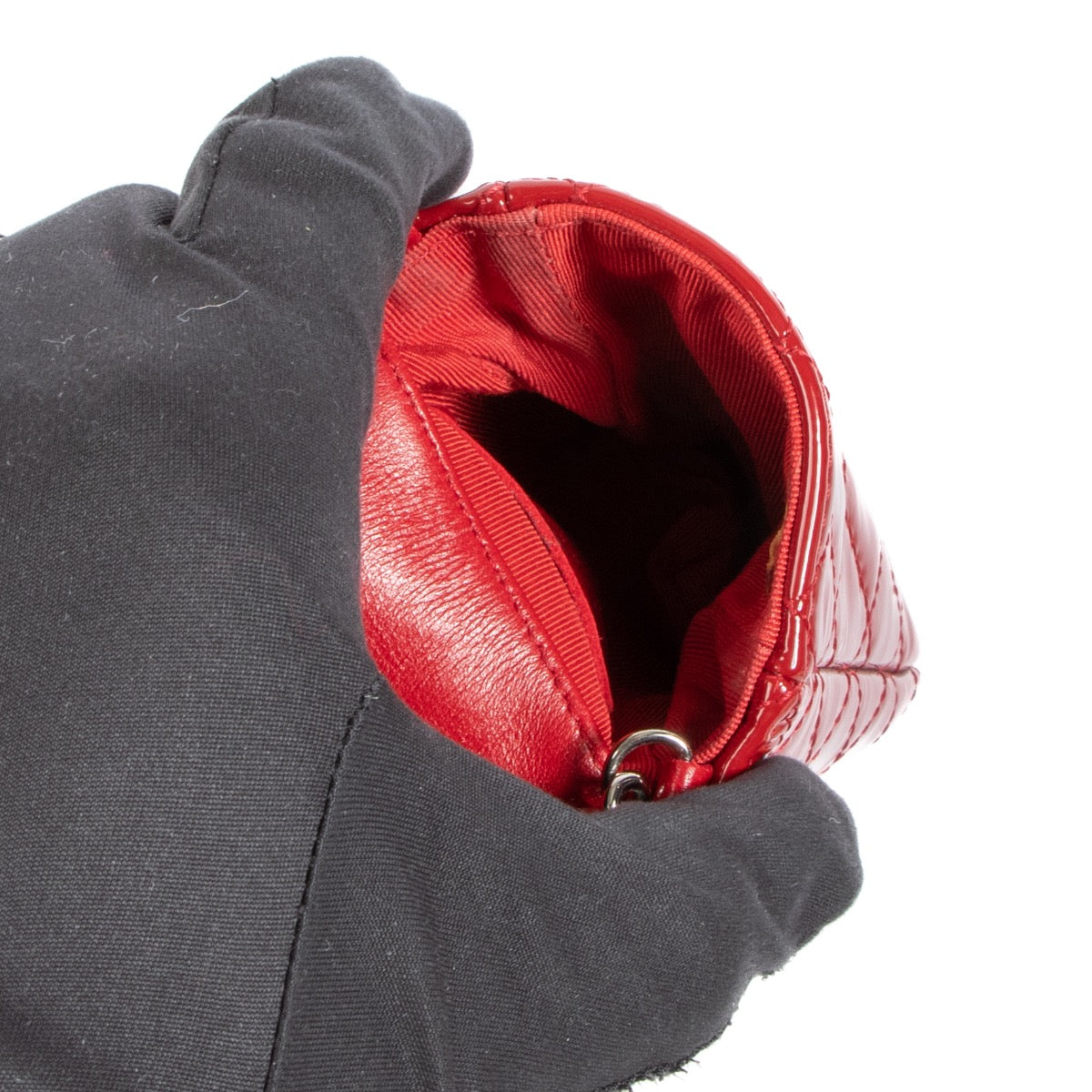 Shop an authentic second hand Chanel Red Patent Phone Holder on Labellov.com